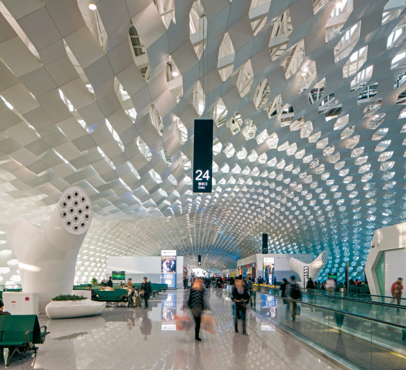 Lichtdesign - Besondere Lichtführung Flughafen Shenzen