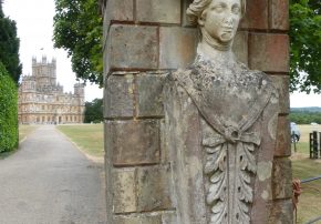 Highclere entrance statue